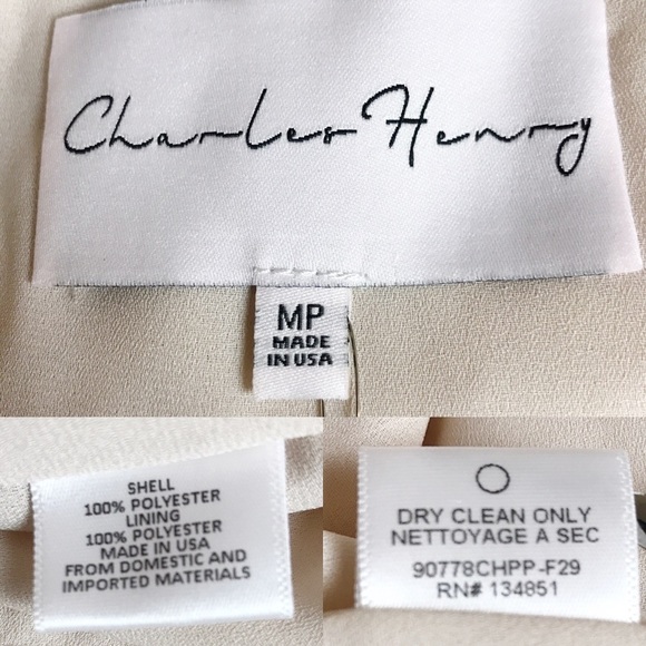 Charles Henry NWOT Cold Shoulder Dainty Dotted Print Maxi Dress Medium Petite - Picture 7 of 8